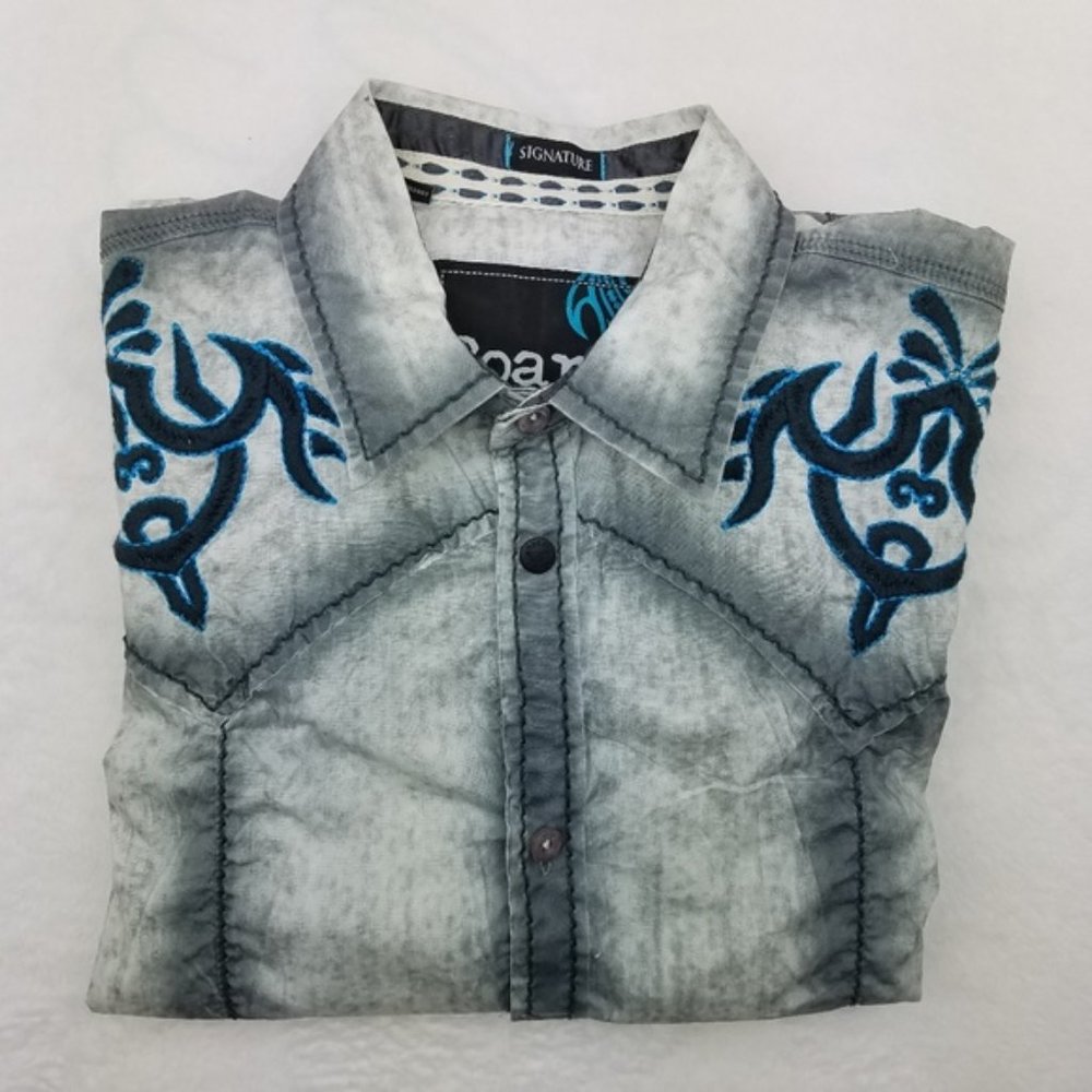Roar Signature Embroidered Shirt Medium